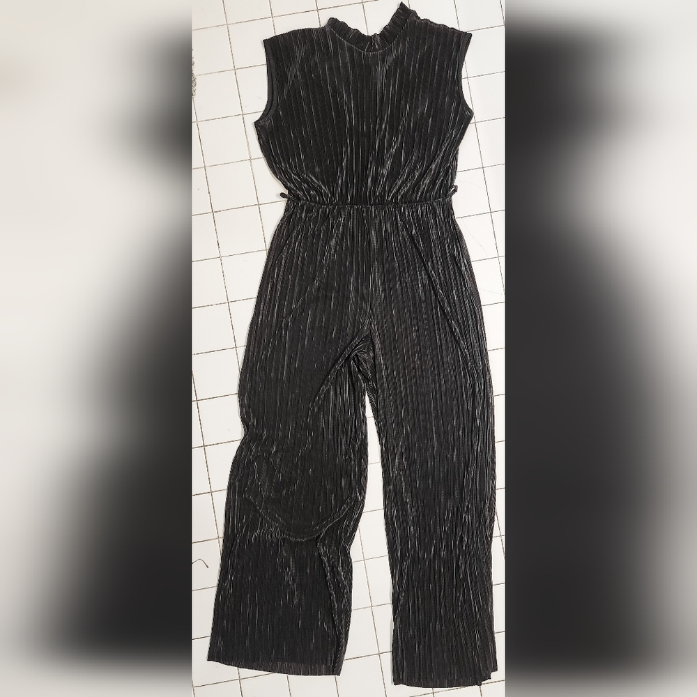Boohoo Black Wide Leg Jumpsuit